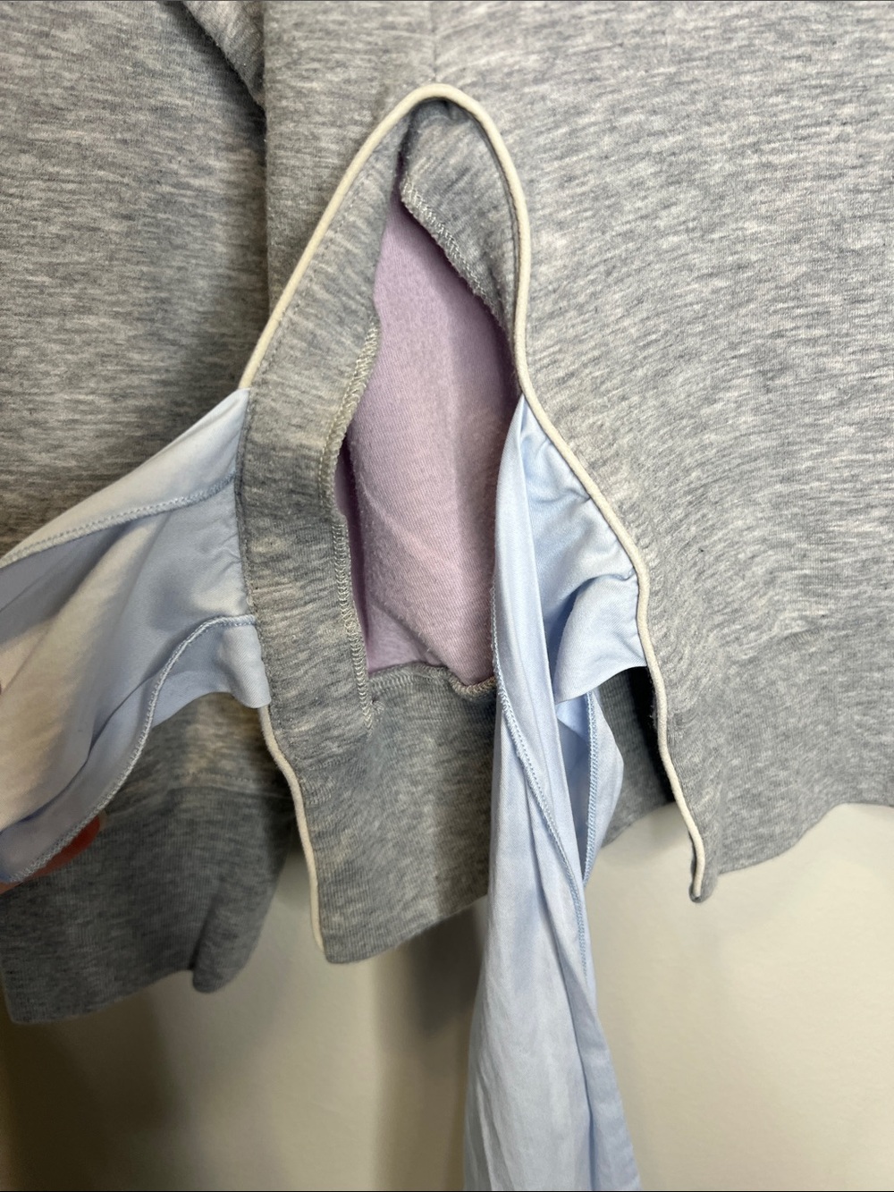 STELLA MCCARTNEY Blue Side Bow Gray Sweatshirt size 38 - Picture 4 of 12